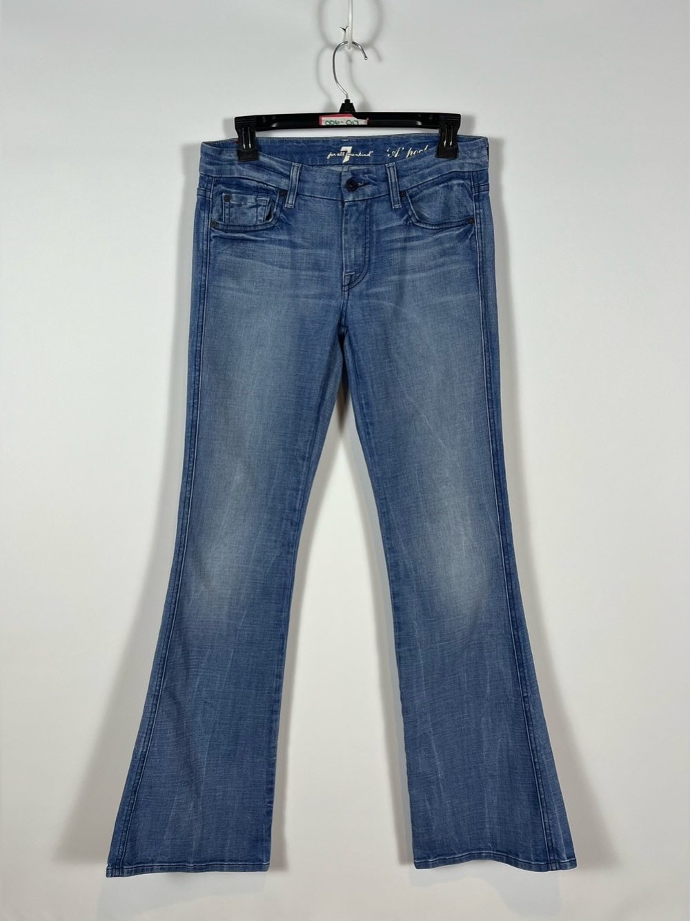 7 For All Mankind "A Pocket" flare jeans Size 27 Inseam 32”